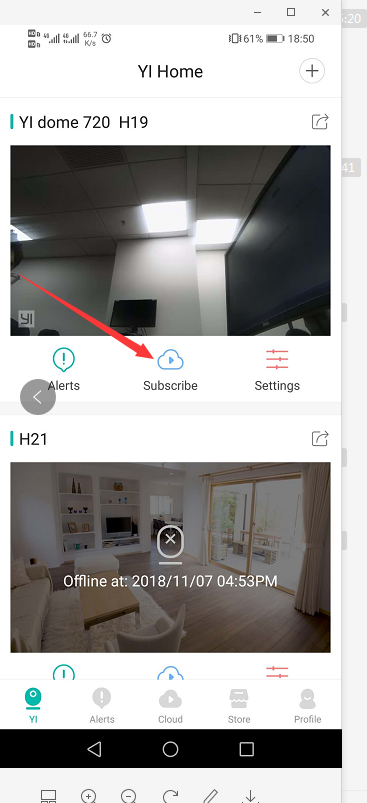 yi home camera app android